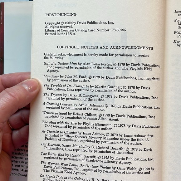 NOT ELIGIBLE FOR BUNDLE SALE/DEAL  Isaac Asimov’s Worlds of Science Fiction 1980 - Picture 9 of 12